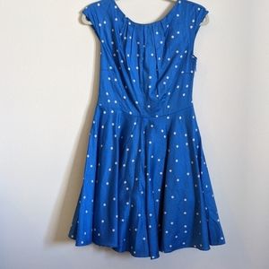 Blue Polkadot Summer Dress
